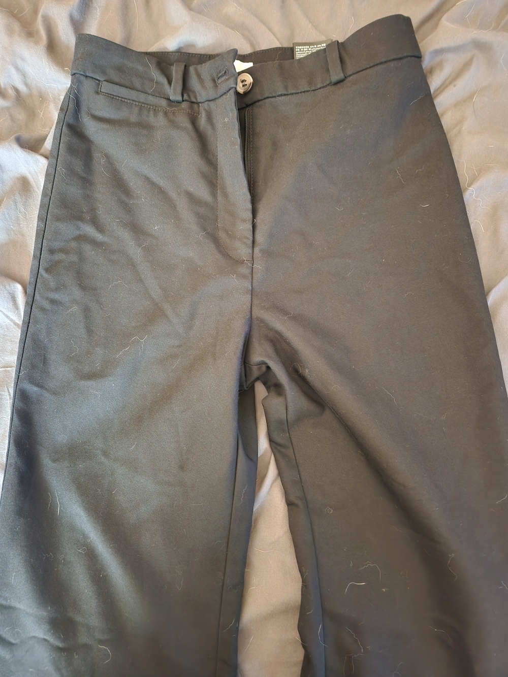 H&M Womens Black Straight Trousers